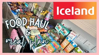 HUGE ICELAND HAUL amp EASY MEAL PLAN  GROCERY HAUL UK [upl. by Akiwak]