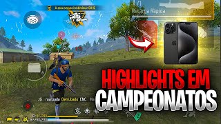 IPHONE 14 PRO MAX EM CAMPEONATOS 😳🔥highlights free fire [upl. by Margot]