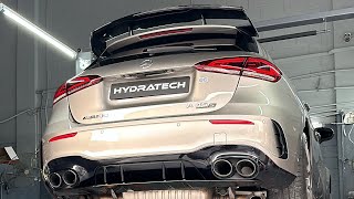 A45s W177 Hydratech Blaze Exhaust system Catback [upl. by Dnaltroc]