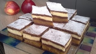 Fragrant cake with apples Fragrant cake with apples Lazy pie and Custard slice married in one cake [upl. by Anirdna655]