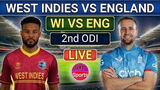 WI vs ENG Live  2nd ODI Match Score  West Indies Vs England Live  Windies Cricket ENG 22 OVERS [upl. by Alyson220]