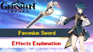 Favonius Sword and how it works  Genshin Impact [upl. by Corabel]