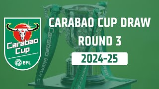 EFL Carabao Cup Draw Round 3  Review of all games carabaocup draw [upl. by Milstone]