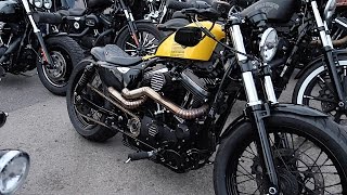 LOUD Harley Sportster Group Ride Out Of 2017 [upl. by Aronle33]