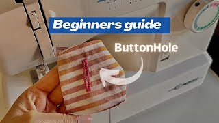 How to sew a button hole Empisal A120dressmaker beginners guide on how to sew 🧵 Shenaybraaf [upl. by Eyahs88]