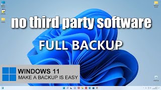 Creating a full backup on an external USB drive or HDD in Windows 11  Recovery  Without programs [upl. by Anelah]