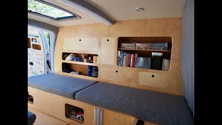 Beautiful micro campervan conversion how to fit it all in a tiny van like a Kangoo Maxi [upl. by Sophi]