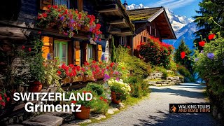 Grimentz SWITZERLAND  Swiss Village Tour  Most Beautiful Villages in Switzerland 4k video walk [upl. by Rasure667]