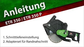 Anleitung ETR 3501 P  ETR 4001 P  Tiefenbegrenzung amp Adapterset für Randnahschnitt [upl. by Salter]