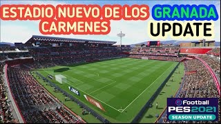 PES 2021 Nuevo Estadio de Los Cármenes  Granada Update​ 2024 [upl. by Nnylatsyrk]