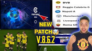 Download PATCH Uefa Champions League full license eFootball 24 MOBILE V862 APK for Android amp ios [upl. by Gujral]