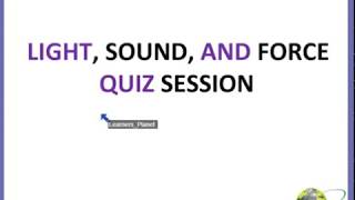 CBSE class 3 evs practice video on light sound and force [upl. by Laen]