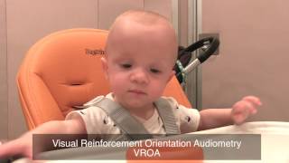 Hearing Test  Visually Reinforced Orientation Audiometry VROA [upl. by Anilesor]