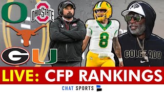 College Football Playoff Top 25 Rankings 2024 LIVE [upl. by Narhem]