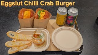 Eating Chilli Crab Sandwich at Egg Slut Singapore [upl. by Maure]