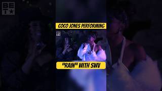 Coco Jones Performing “Rain” with SWV At The BET Soul Train Awards [upl. by Latia]