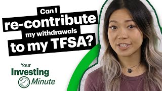 Can I recontribute my withdrawals to my TFSA [upl. by Judsen808]