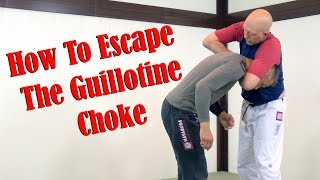 How To Escape The Guillotine Choke [upl. by Gellman]