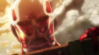 snk colossal titan appears for the first time [upl. by Aicenert]