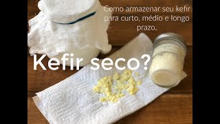 Como secar os grãos de Kefir Quais opções de armazenamento para curto médio e longo prazo [upl. by Torrey744]