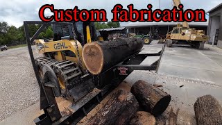 Modifying a brand new HalversonWoodProductsInc firewood processor to meet customer special needs [upl. by Ressler]