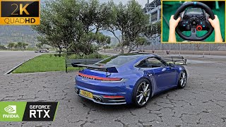 Porsche 911 Carrera S 992  Logitech G29 Steering wheel gameplay  Forza Horizon 5 [upl. by Rahel]