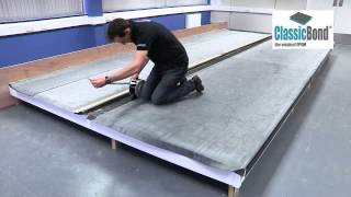 Flat Rubber Roof with Seam  EPDM Installation Guides and Training [upl. by Magbie]