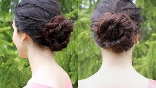 Tutoriel coiffure  chignon tressé pour lété [upl. by Aicinad]