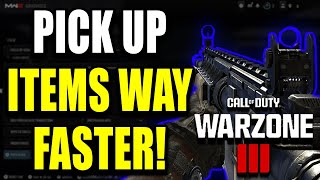 How to Pick up Items Fast in Warzone 3  Modern Warfare 3 Best Method [upl. by Aihsemat]