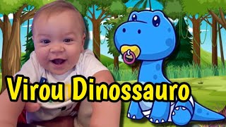 FILHO DO LUCCAS NETO IMITANDO UM DINOSSAURO [upl. by Martainn]