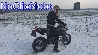 Yamaha Wr125x  Driving to school  Winter Edition  2k16 [upl. by Rimahs599]