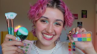 ASMR Doing Your Summer Makeup ☀️ layered sounds whispered personal attention pampering you [upl. by Vasta744]