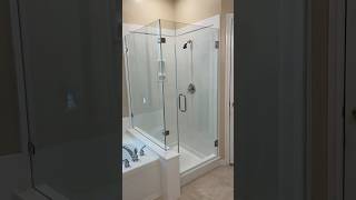 Frameless shower door installation professional [upl. by Mendelsohn]