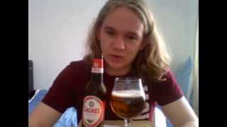 Beer Review 8 Sagres Cerveja Portugal Beer CraftBeer [upl. by Lexis]