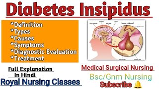 diabetes Insipidus in hindi l msn bsc nursing 2 nd year [upl. by Hudson813]