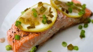 Lemon Baked Salmon Recipe [upl. by Eardnaed]