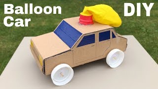 How to Make Amazing Balloon Powered Car  Air Car [upl. by Ardnoid]