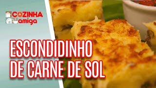 Escondidinho de Carne de Sol e Feijão Fradinho  Carla Pernambuco  Cozinha Amiga 080618 [upl. by Mcquoid]