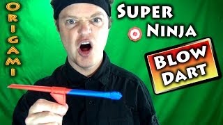 Origami Super Ninja Blow Dart [upl. by Azeret280]