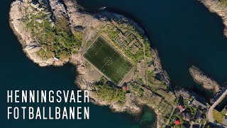 NORWAY  HENNINGSVAER FOTBALLBANEN Football Pitch Lofoten Islands 4K Footage [upl. by Xad]