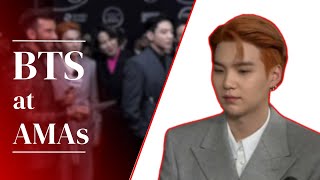 AMAS 2021 BTS FULL INTERVIEW RED CARPET AMERICA MUSIC AWARDS [upl. by Recneps]