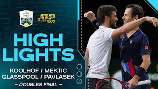 KoolhofMektic v GlasspoolPavlasek doubles final Highlights  Rolex Paris Masters 2024 [upl. by Attener]