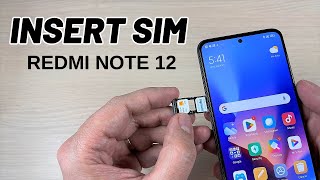 How to INSERT dual SIM CARD amp Memory SD in XIAOMI Redmi Note 12 5G [upl. by Volnay]