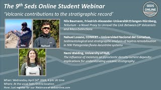 The 9th Seds Online Student Webinar Volcanic contributions to the stratigraphic record [upl. by Inaffyt]