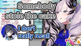 Kronii Try to Scam Reine at her Reverse Callin Finding Who Stole The Cake [upl. by Nehtiek]