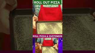 HOW TO ROLL PIZZA pizza pizzafun pizzadough [upl. by Vonni783]