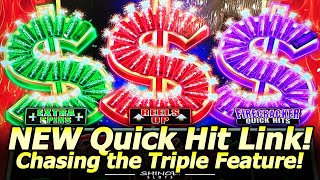 All Lit Up Theyre Ready to Pop Right 😬 NEW Quick Hit Link Fire Slot at Morongo Casino [upl. by Mingche128]