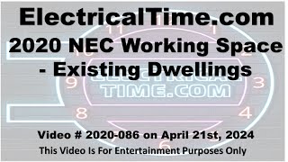 2020 NEC Working Space Existing Dwellings Video 2001086 [upl. by Kciredor]