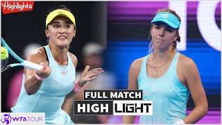 Magdalena Frech vs Arina Rodionova Highlights  WTA Dubai Tennis Championships 2024 [upl. by Osborn]