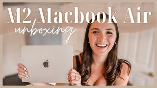 MacBook Air M2 MIDNIGHT Unboxing and Setup  2022 [upl. by Benedikt216]